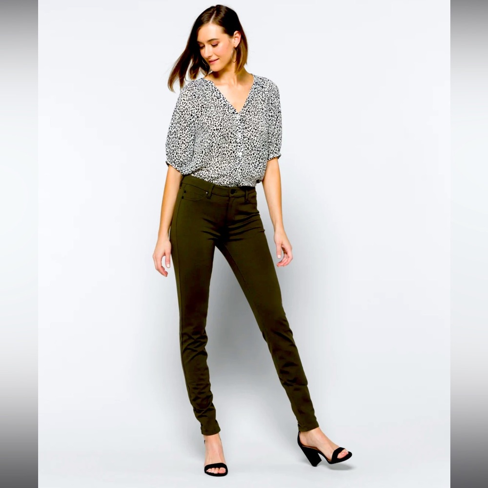 Liverpool Los Angeles Madonna Ponte Skinny Pants Jean Womens 16/33 Green